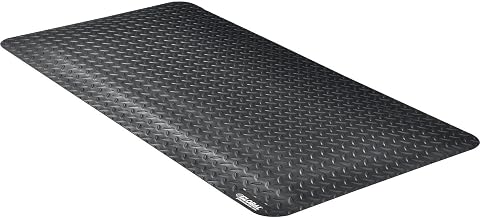 Global Industrial 24" W x 48L Diamond Plate Ergonomic Anti Fatigue Mat