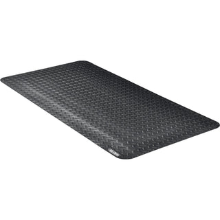 24" W x 48L Diamond Plate Ergonomic Anti Fatigue Mat by Global Industrial – 24" W x 48L, Vinyl, Black, Model 39267090020000400