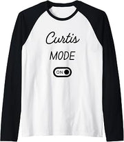 Curtis Mode On Name Raglan Baseball Tee