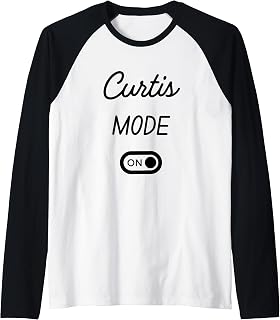Curtis Mode On Name Raglan Baseball Tee