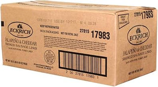 Eckrich Jalapeno Cheddar Smoked Sausage Link, 14 Ounce -- 12 per case.