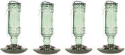 Perky-Pet 8108-2 Green Antique Bottle 10-Ounce Glass Hummingbird Feeder FAcwaE, 4 Pack (5.5L x 5.5W ins.)