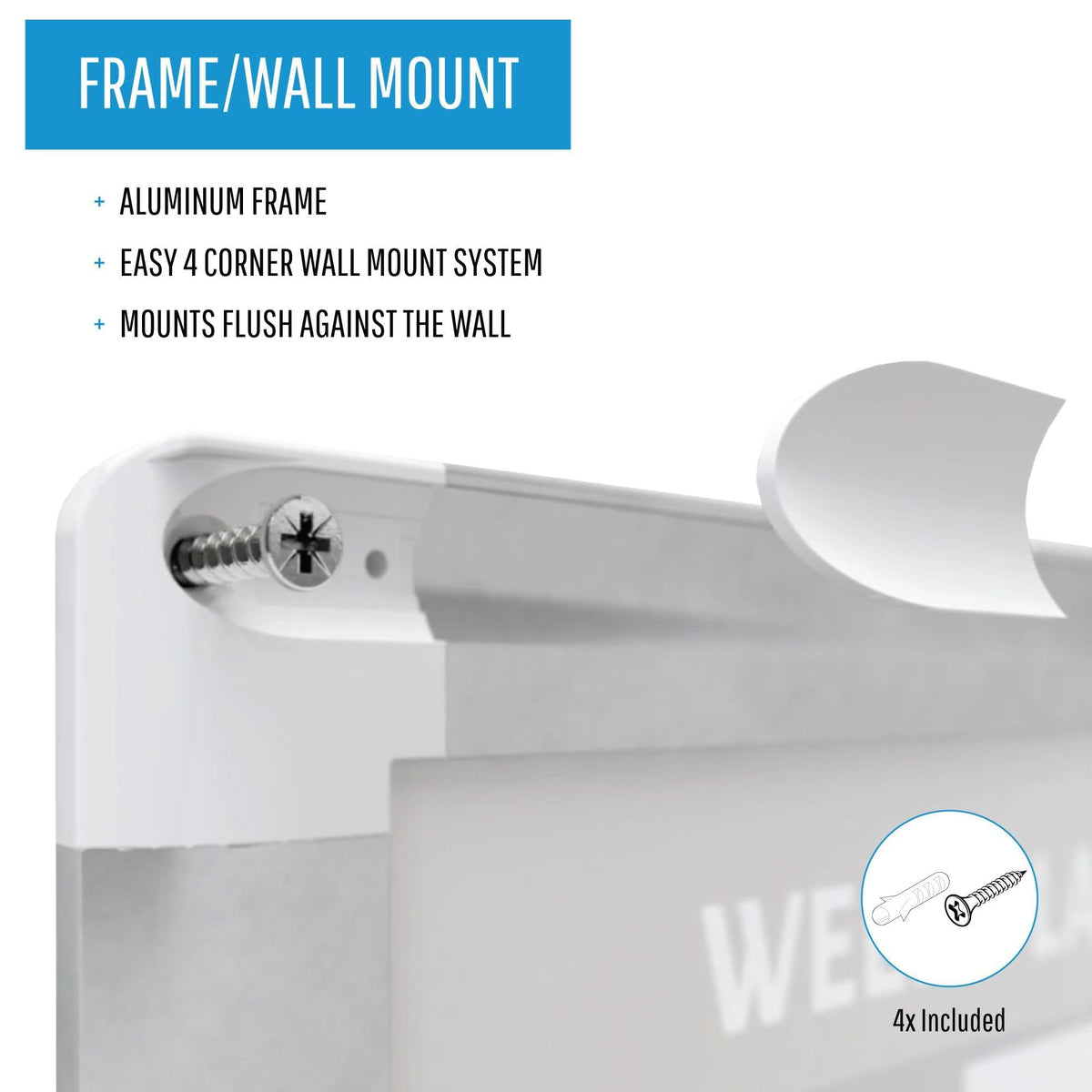 Dry Erase Board GA02109830-1 Each by MasterVision – 24"W x 36"H, Stainless Steel, White