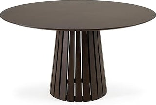 Weiss - Mid-Century Modern Wenge Round Dining Table