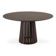 Weiss - Mid-Century Modern Wenge Round Dining Table by Limari Home – Rubberwood, Wenge, Model LIM-85576