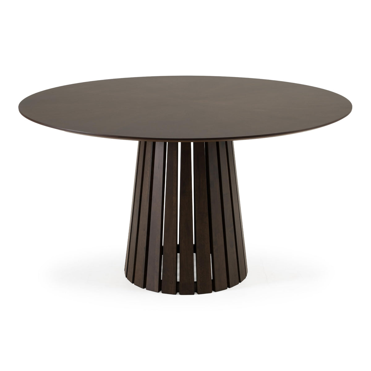 Weiss - Mid-Century Modern Wenge Round Dining Table by Limari Home – Rubberwood, Wenge, Model LIM-85576