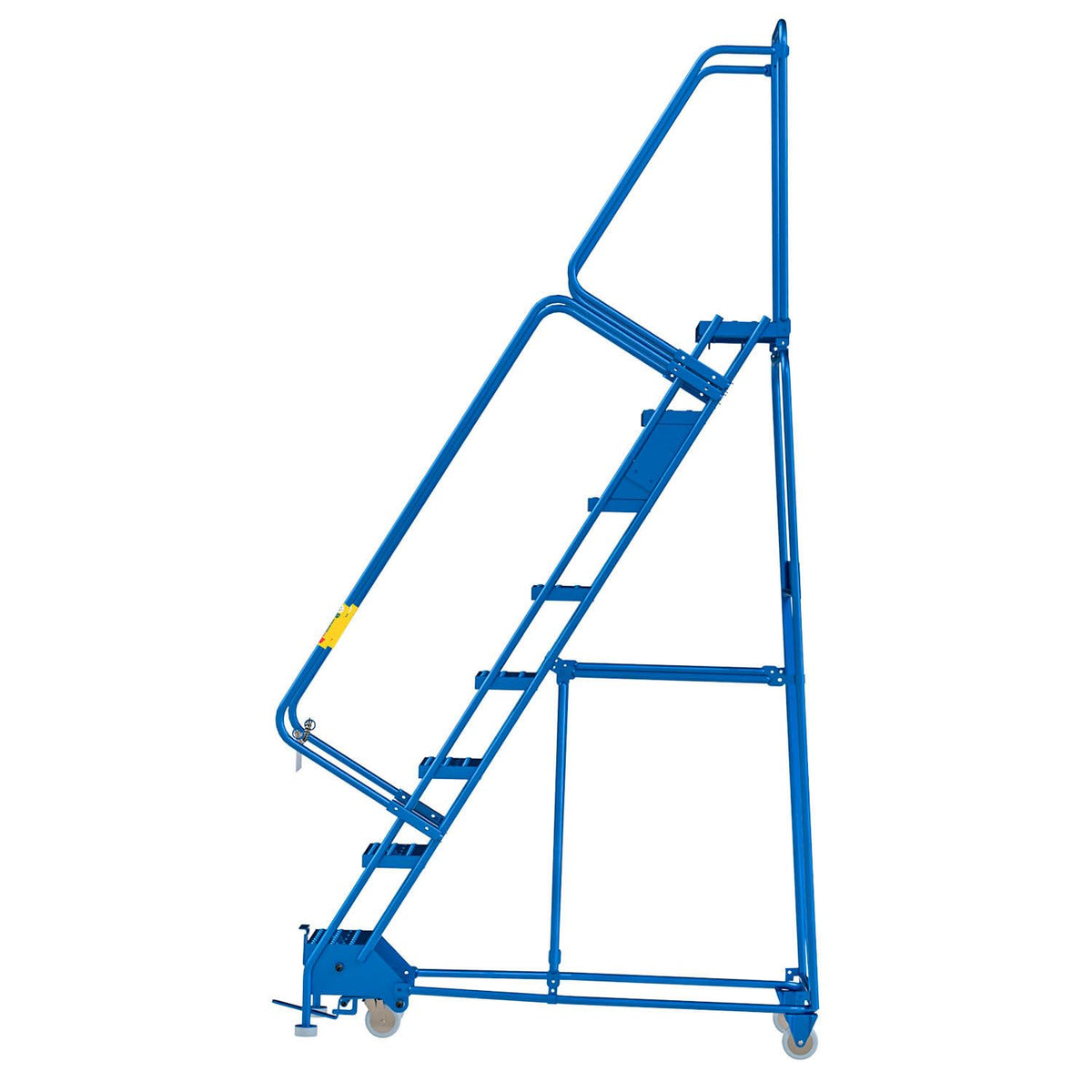 8 Step Narrow Steel Rolling Ladder by Global Industrial – Alloy Steel, Blue, Model GPL082410P