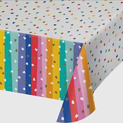 Creative Converting 368267 Tablecover, 54" x 102", Multicolor