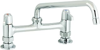 T&S Brass 5F-8DLX10 5F-8Dlx10, Faucet,8-Inch Centers,Deck Mount,10-Inch Spout