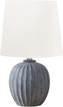 Monarch Specialties I 9869 Lighting, 19" H, Table Lamp, Grey Resin, Ivory/Cream Shade, Transitional