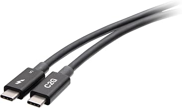 C2G 1M Thunderbolt 5 USB-C Active Cable. 80 to 120Gbps Data Transfer, 240 Watt Power Delivery, DP ALT Mode 8K Video Enabled
