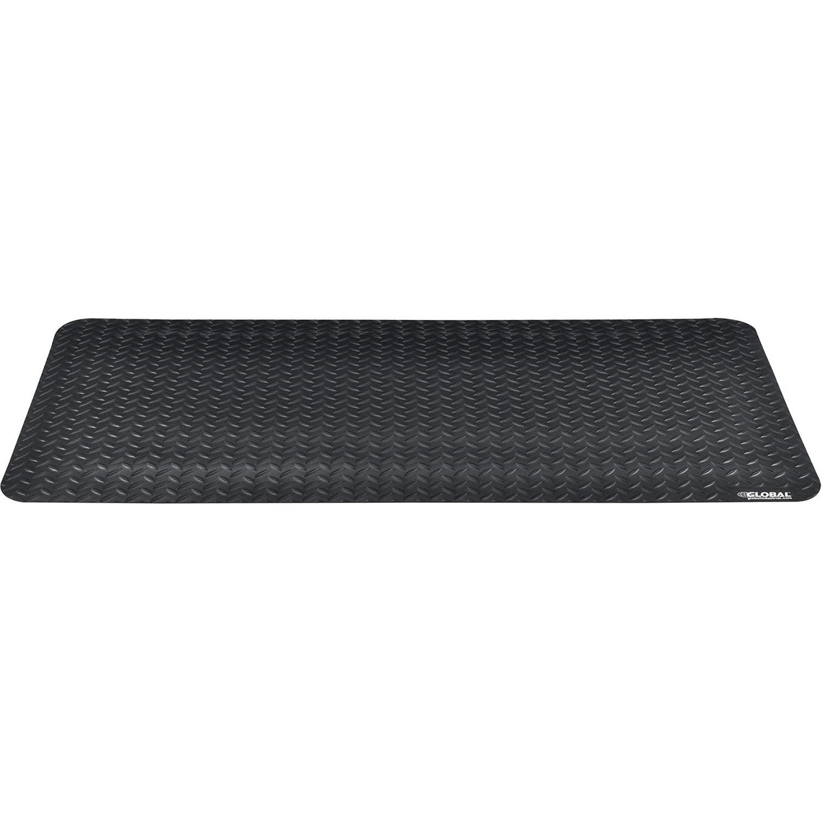24" W x 48L Diamond Plate Ergonomic Anti Fatigue Mat by Global Industrial – 24" W x 48L, Vinyl, Black, Model 39267090020000400