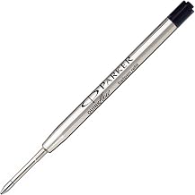 Parker QUINKflow Ballpoint Pen Ink Refill, Medium Tip, Black, 1 Count