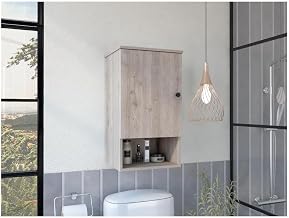 Medicine Cabinet Porto, Two Internal Shelves, Single Door, One Shelf - Light Gray