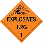 AccuformNMC MPL115CT1 PF-Cardstock Hazard Class 1/Division 2G DOT Placard