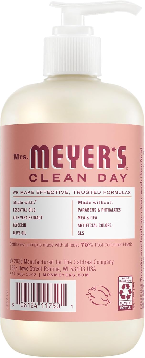 Rose Scent Kitchen Basics Set by Mrs. MEYER'S – 3 Count (Pack of 1), Model Ayestar