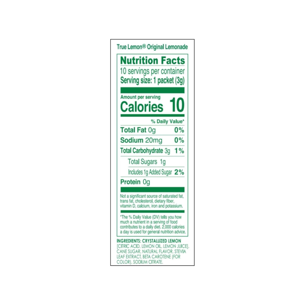 Lemonade and Limeade Variety Pack by True Citrus – 1.06 Ounce (Pack of 4)