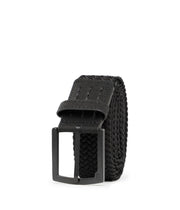 Voodoo 2.0 Belt by TravisMathew – LG (33-38), Cotton Blend, Black, Model 1MAA252