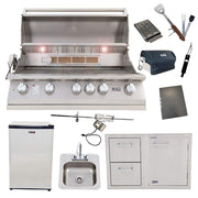 Lion 40-Inch Liquid Propane Grill L90000 with Refrigerator and Door and Drawer Combo and Drop-in Sink with and 5 in 1 BBQ Tool Set Best of Backyard Package Deal by Lion Premium