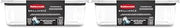 Rubbermaid Brilliance Food Storage Container, Large, 9.6 Cup | Clear | Pack of 2
