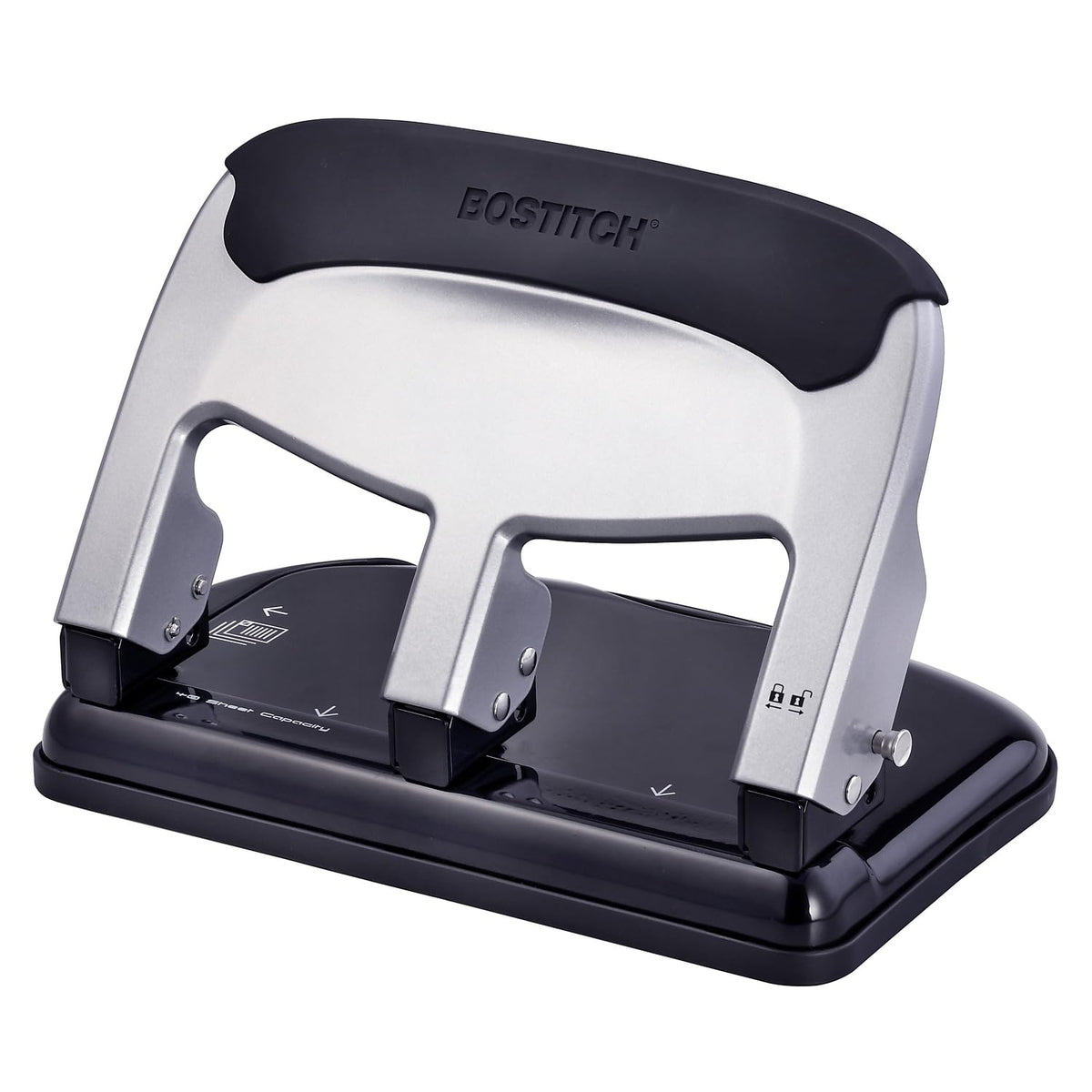 Bostitch Silver / Original version(Pack of 1) / 3-Hole Punch Hole Punches