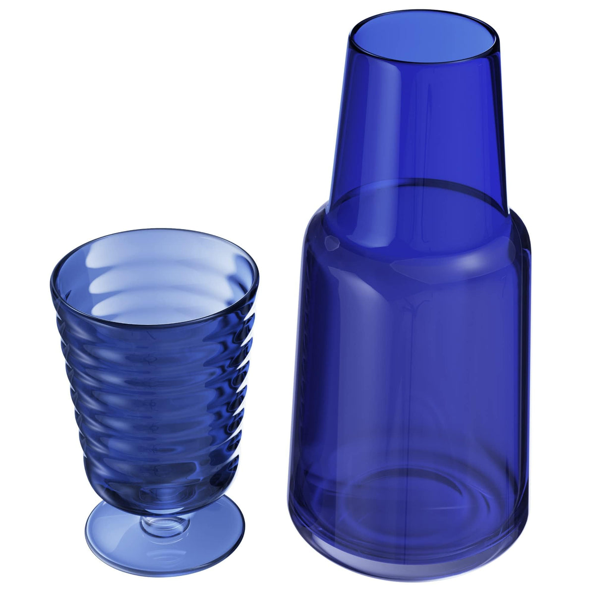 American Atelier Navy / 11" H x 4" L x 4" W / Casual Carafes