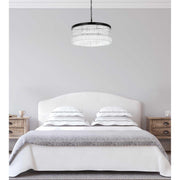 Harlow Six Light Chandelier Black by Lighting Design – Iron, Black, Model 1070D24BK