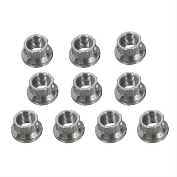 Nut Kit (1/2-20 SS 12pt nut) by ARP – Stock, Stainless Steel, Silver, Model 400-8334