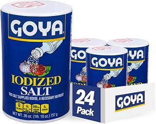 Goya Foods Iodized Salt, 26 Ounce (Pack of 24)