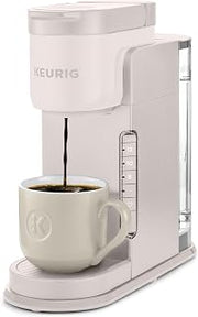 Keurig K-Express Single Serve K-Cup Pod Coffee Maker, 3 Brew Sizes, Strong Button Feature, 42oz Removable Reservoir, Warm Stone