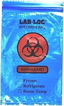 Elkay Plastics LAB20609BE 2 mil Tint Reclosable 3-Wall Specimen Transfer Bag, 6" x 9", blue tint (Case of 1000)