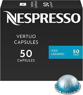 Nespresso Vertuo, Ice Leggero, 50-Count Coffee Pods