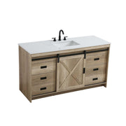 Austin Bathroom Vanity Natural Oak by Lighting Design – Engineered Wood, Natural Oak, Model VF90560NT