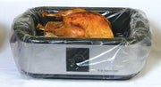 18 Qt. Black Rectangular Metal Roaster Liner - Case of by M and Q Packaging Corp – 34 inches x 18 inches, 18.0 quarts, Metal, Black, Pack of 18