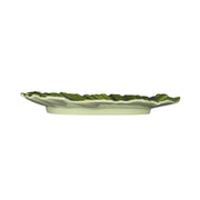 Medium Palm Leaf Plate by Elite Global Solutions – 11", Melamine, Design Green, Pack of 6, Model D1110PL-DG