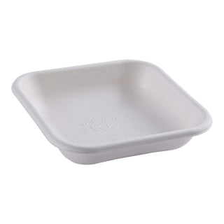 Compostable 5" To Go Containers by ECO PRODUCTS – 5", 10.0 ounces, Molded Fiber, White, Pack of 800