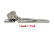 1245-000028 Flush Hinge by Kason – High pressure die-cast zinc with self-lubricating nylon cam, Chrome, Model 1245-C000