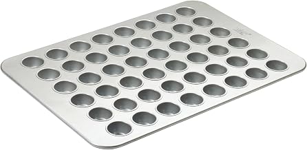 Winco 17 7/8" x 25 7/8" Mini Aluminized Steel Muffin Pan, 48 Cup (Mini)