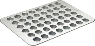 Winco 17 7/8" x 25 7/8" Mini Aluminized Steel Muffin Pan, 48 Cup (Mini)