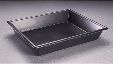 HUBERT Black Produce Trays with Bottom Drainage - 12"L x 10"W x 2"H