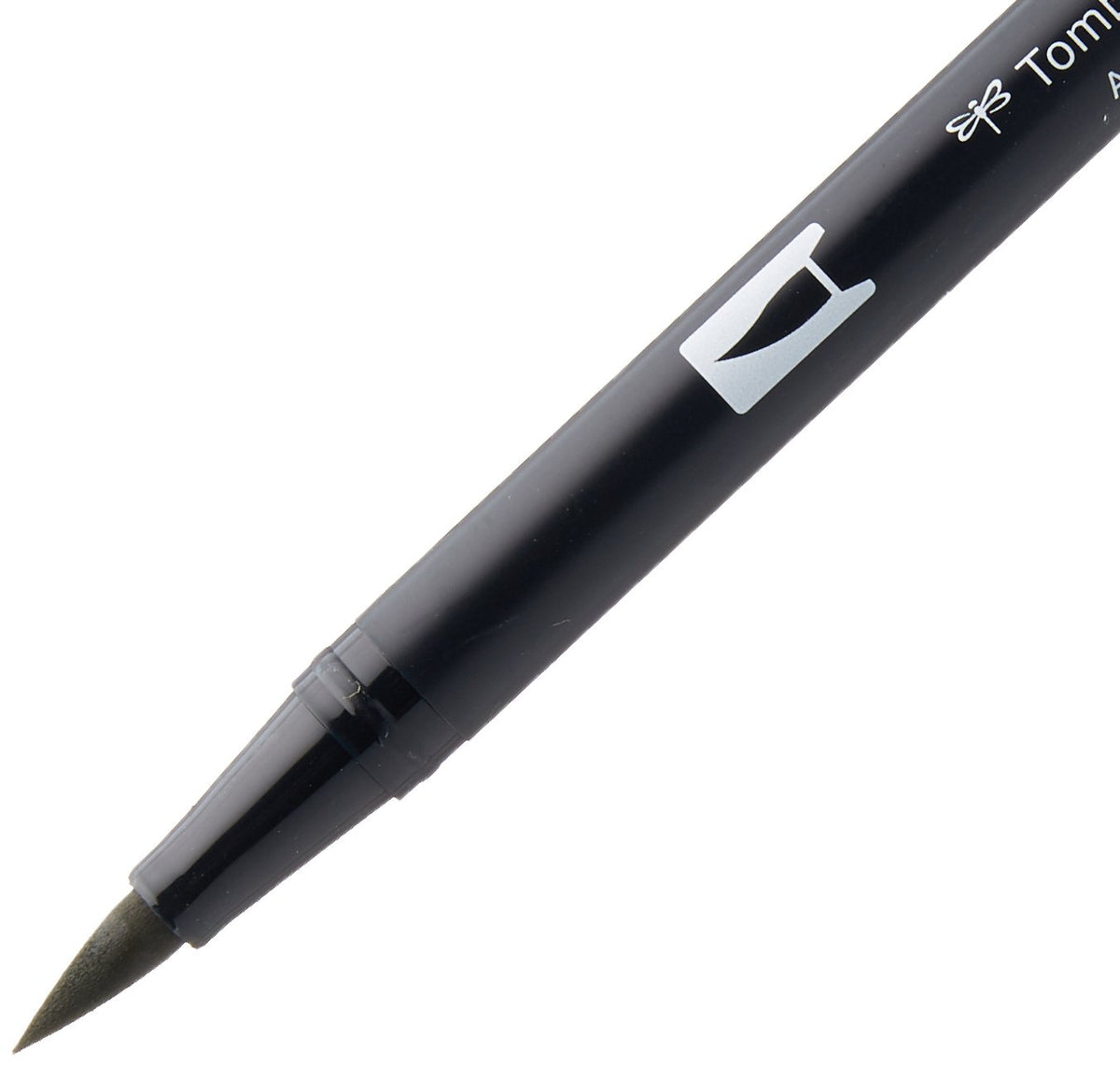 Dual Brush Pen by Tombow – 1 Count (Pack of 1), Dark Olive, Model AB-T158