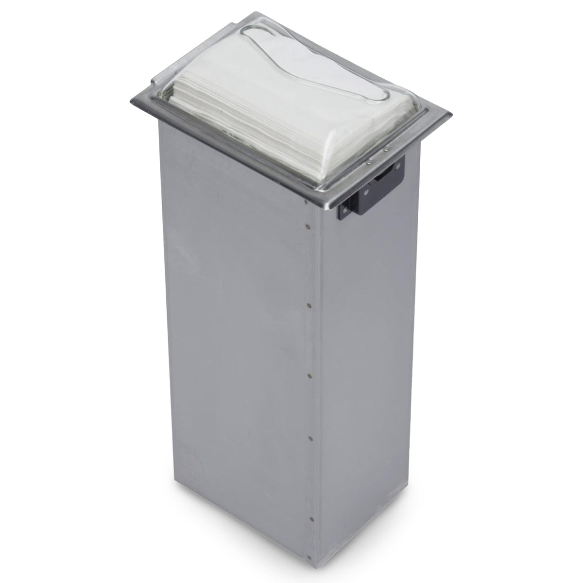 In-Counter Napkin Dispensers by San Jamar – Stainless Steel, Clear, Model H2001CLSS