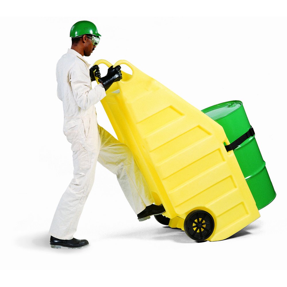 Poly Dolly by Enpac – 69"L x 32"W x 26.5"H, Polyethylene, Yellow, Model 5300-YE