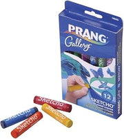 Prang Sketcho Oil Crayons, Round Sticks, 2.5 x 0.5 Inches, 12-Color Set (11660)