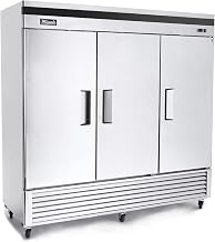 Migali C-3RB-HC Three door each-in refrigerator 72 cu/ft