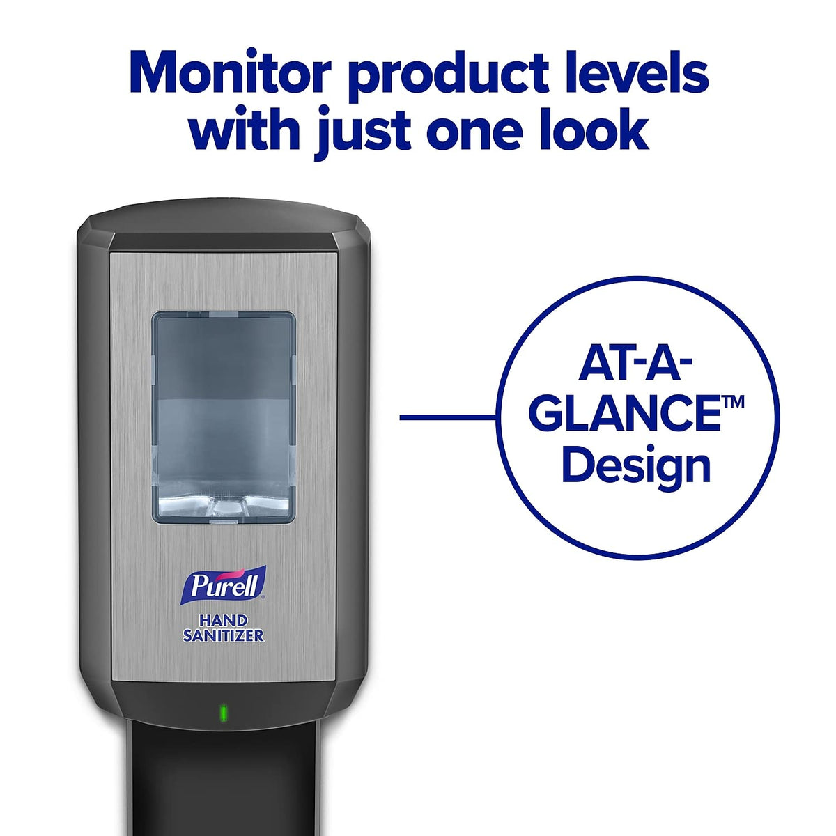 CS6 Automatic Hand Sanitizer Dispenser by Purell – 1200 mL, Durable ABS Plastic (recycling code number 7)., Graphite, Model 6524-01