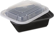 PACTIV Versatainer Foodcontcombo 12Oz Ppblk Rct, 150 CS