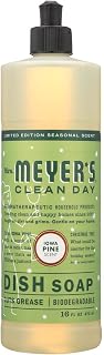 Mrs. MEYER'S Liquid Dish Soap, Iowa Pine, 16 OZ (Pack of 6)