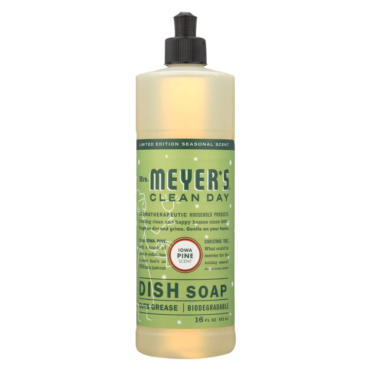 Mrs. MEYER'S 16 Fl Oz (Pack of 6) / Iowa Pine / No color Dish Soap