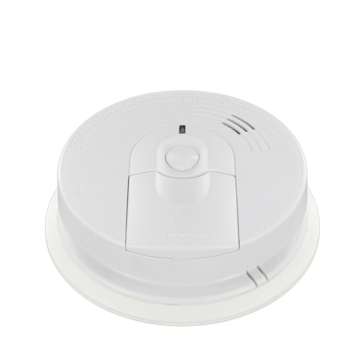 Hardwire Smoke Detector with 9V Battery Backup and Front Load Battery Door | Model I4618AC by Kidde – 5.6 in diameter x 1.8 in depth, White, Model 21007581